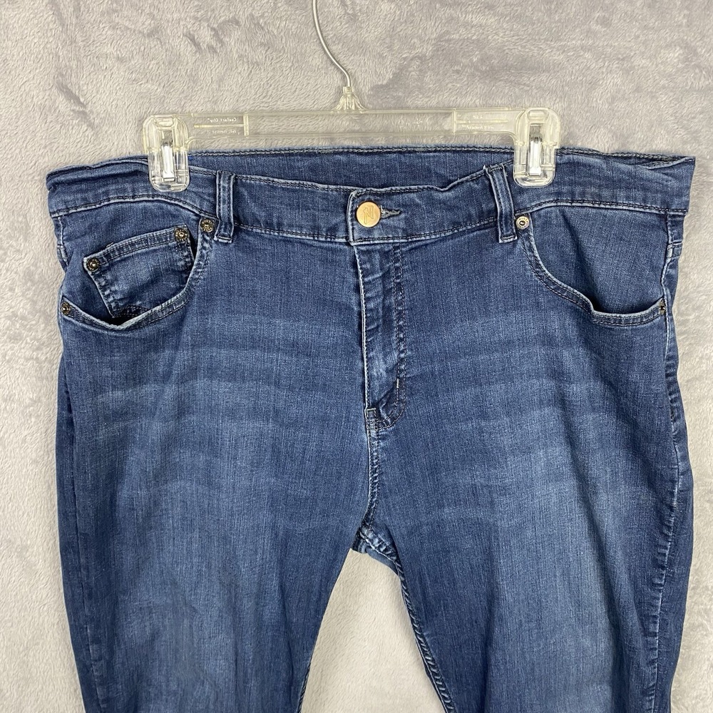 Mugsy Fultons Jeans Mens 40x34 Straight Leg Stretch Dark Wash Mid Rise‎ Denim - Picture 2 of 7